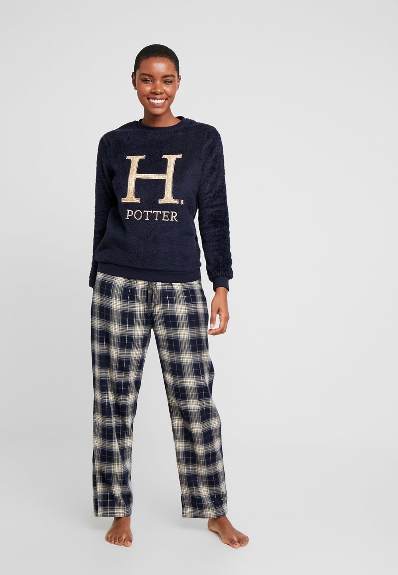 Women Secret Harry Set Pigiama Navy Blu Scuro Zalando It