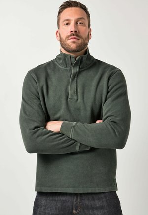 JP1880 STRUCTURED HALF-ZIP - Trui - dark green
