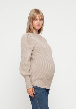 OLMKATIA HIGHNECK - Pullover - mocha meringue