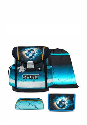CLASSY - SET - Schulranzen - neon blue