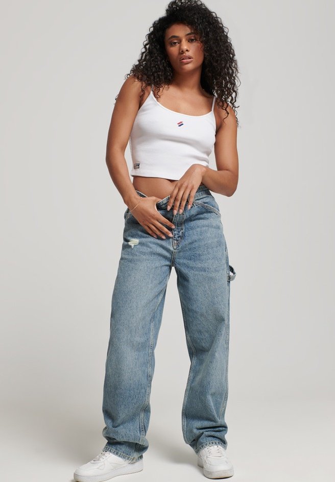 Superdry & Co Relaxed fit jeans lichtblauw