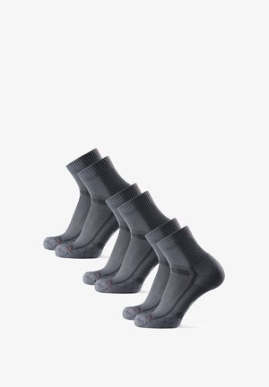 DISTANCE RUNNING 3 PACK - Calcetines de deporte - grey/black