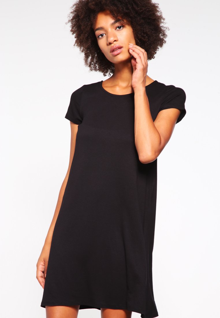 ONLY - ONLBERA BACK LACE UP DRESS - Jerseykjole - black, Forstørre