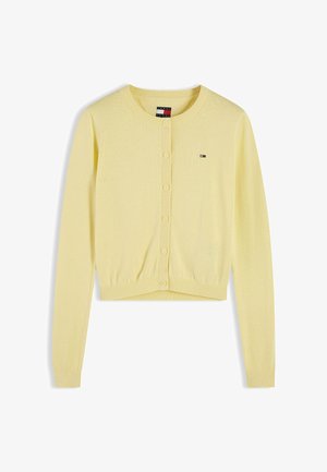 Tommy Jeans, TOMMY JEANS RIBBED SLIM CREW NECK CARDIGAN - Vest - day