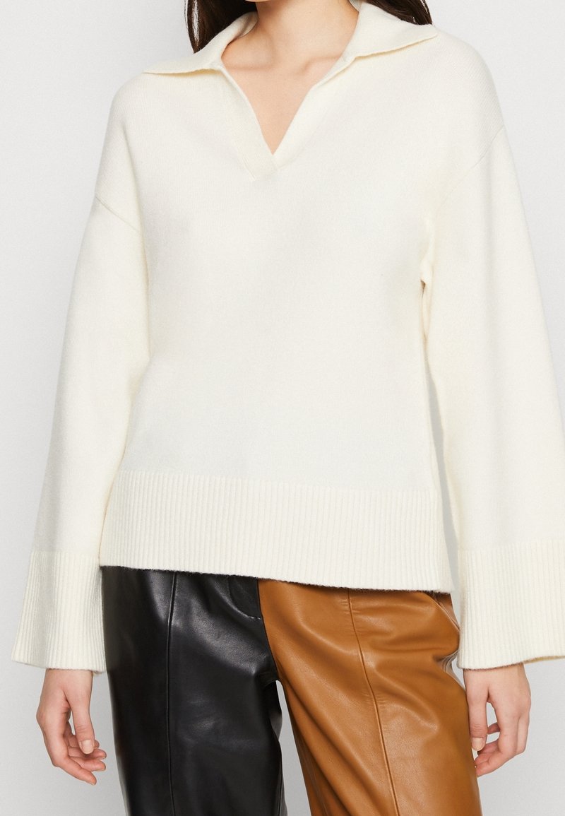 Gina Tricot Stickad tröja - off-white