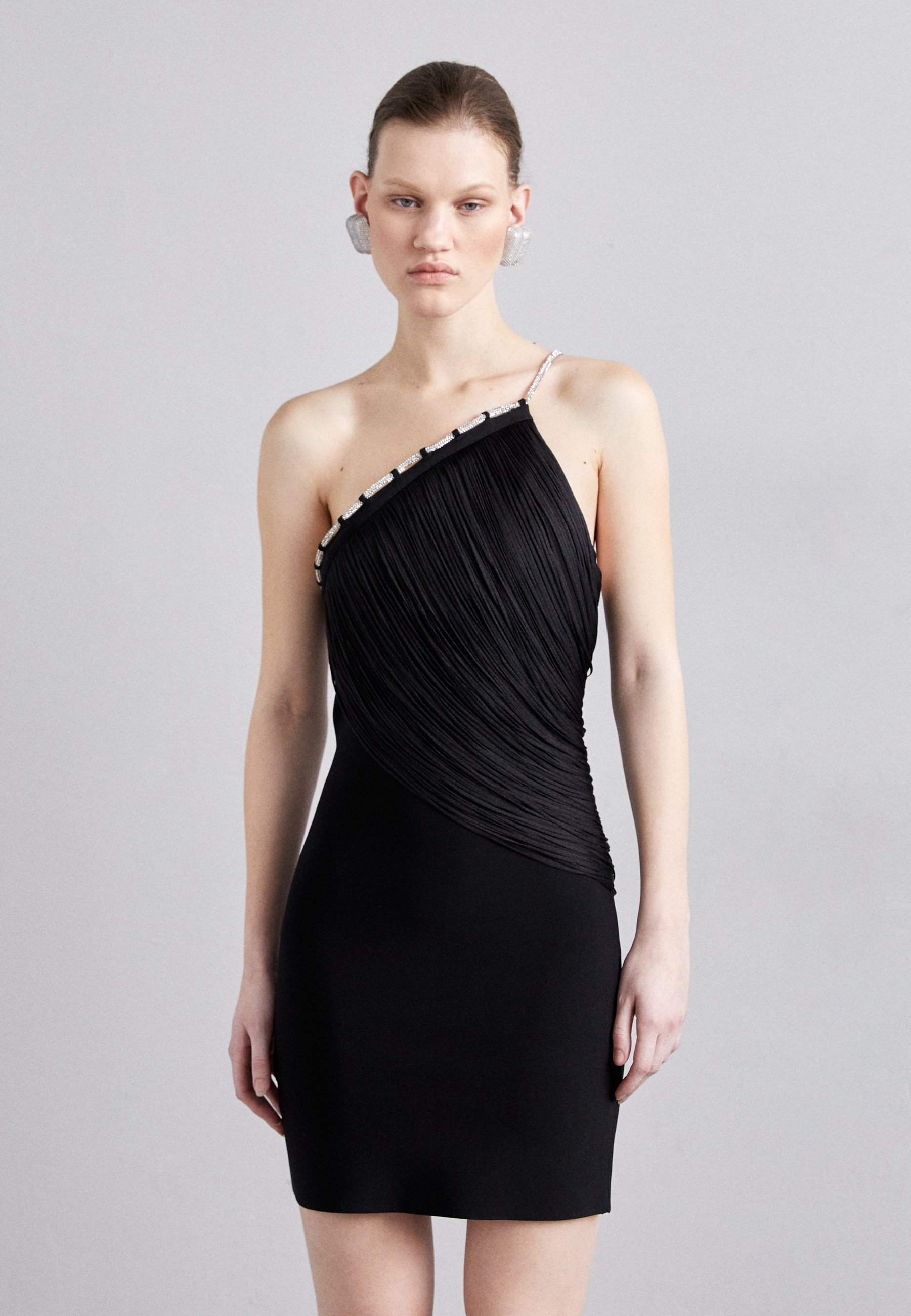 herve leger black fringe dress THE KEIRA DRESS