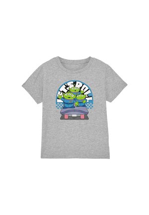 PIXAR TOY STORY ALIENS LET'S ROLL - Print T-shirt - mottled grey