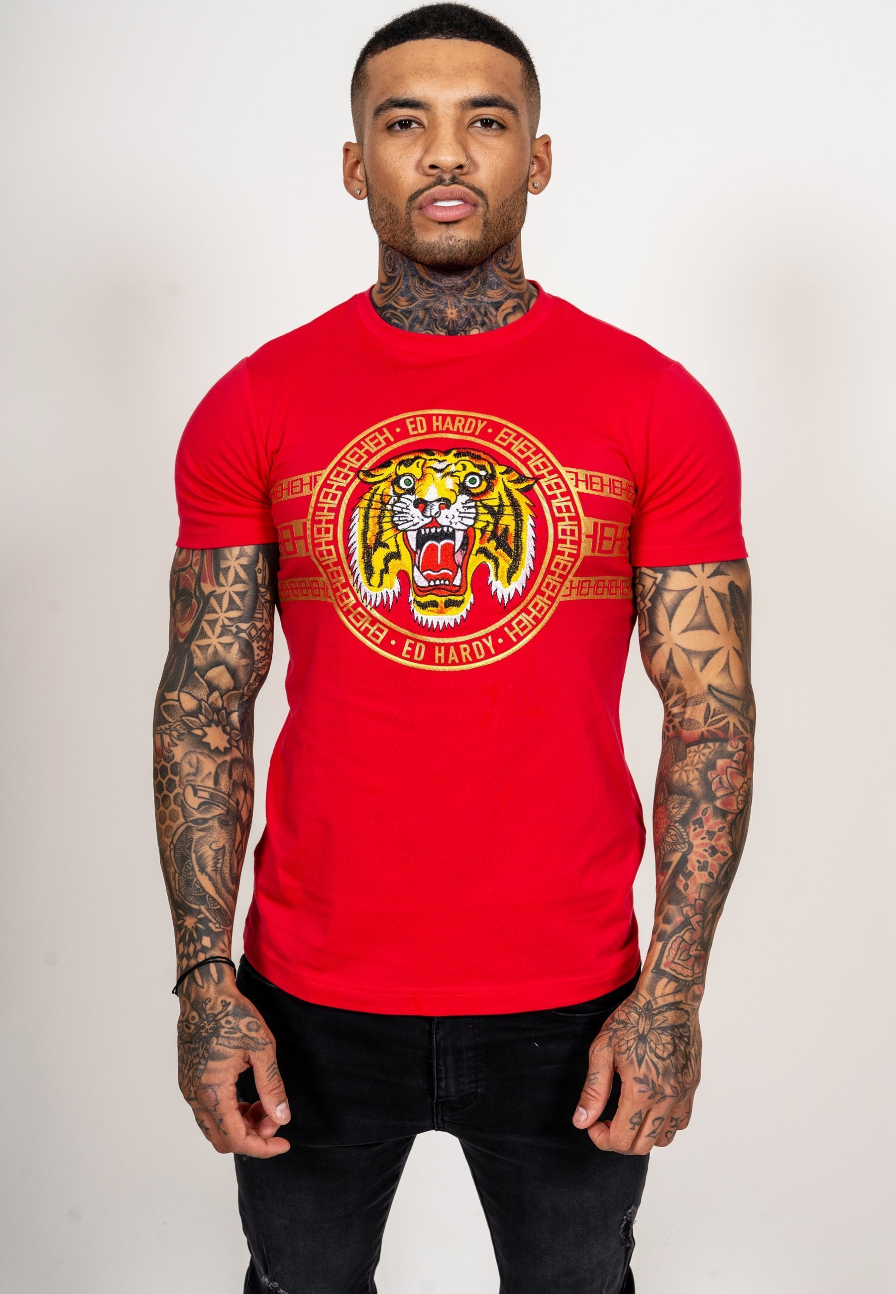 Ed Hardy TIGER STRIPE T-SHIRT - Print T 