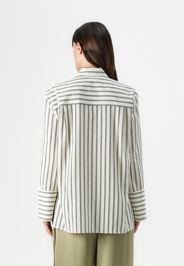 MYLO DELICATE STRIPES - Button-down blouse - pistachio2