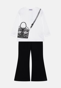Pinko Up SET - T-shirt à manches longues - off-white/nero