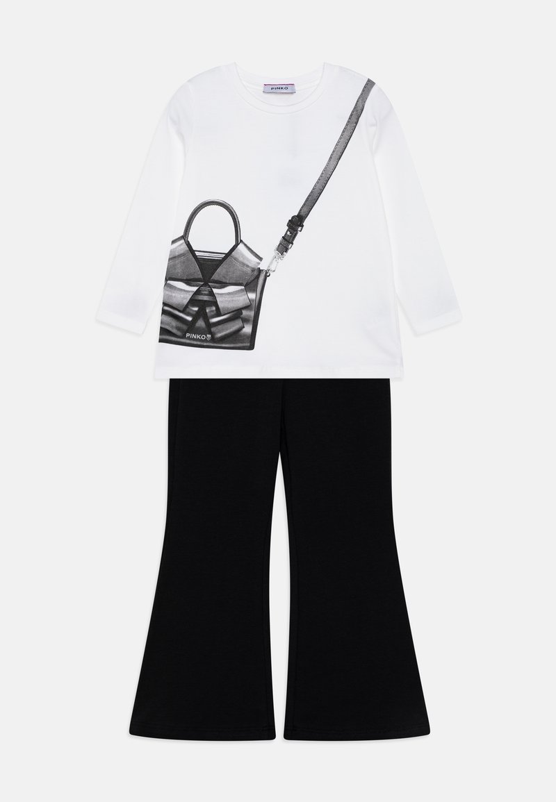 Pinko Up SET - T-shirt à manches longues - off-white/nero