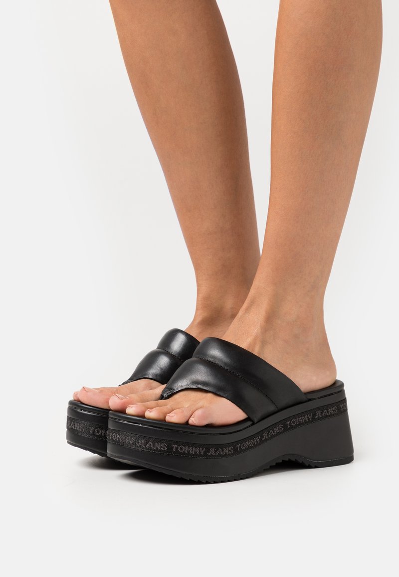 Tommy Jeans SANDAL PADDED Heeled mules black Zalando.de