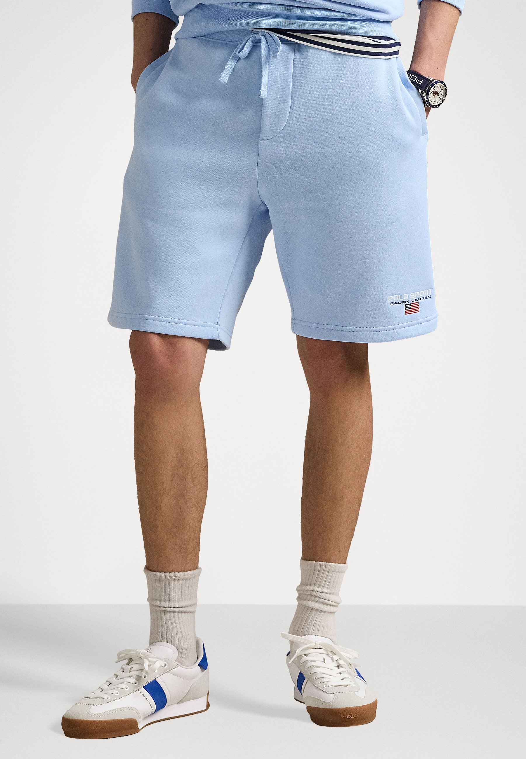 Polo Ralph Lauren POLO SPORT SHORT UNISEX - Tracksuit bottoms -  bluebell/white/light blue - Zalando.co.uk