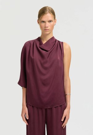 ONE-SHOULDER - Blusa - fig