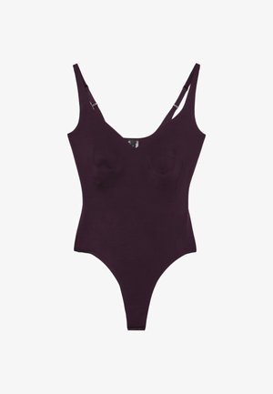 Stradivarius, COMPRESSOR BODYSUIT - Débardeur - purple