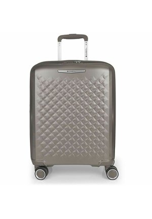 QUEENS 4 ROLLEN KABINENTROLLEY MIT DEHNFALTE - Maleta de cabina - champagne