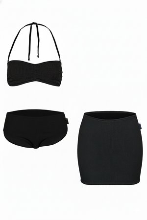 CRINKLE SET - Bikini - schwarz