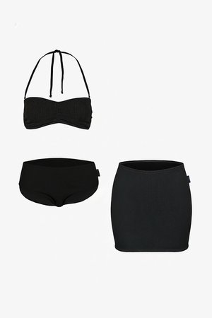 CRINKLE SET - Bikini - schwarz
