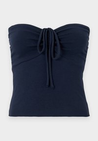 TIE FRONT TUBE - Top - dark blue