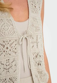 ONLY ONLBEACH LIFE TIE - Strukirani kaput - pumice stone