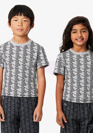 T-shirt con stampa - gris chine   noir