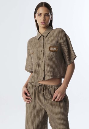 Twist Hemdbluse - brown