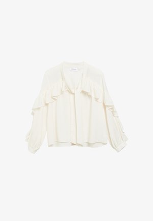 comma, BLUSE - Chemisier - creme