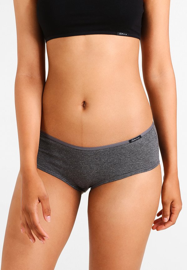 DAMEN PANTY 2ER PACK - Pants - anthracite melange2