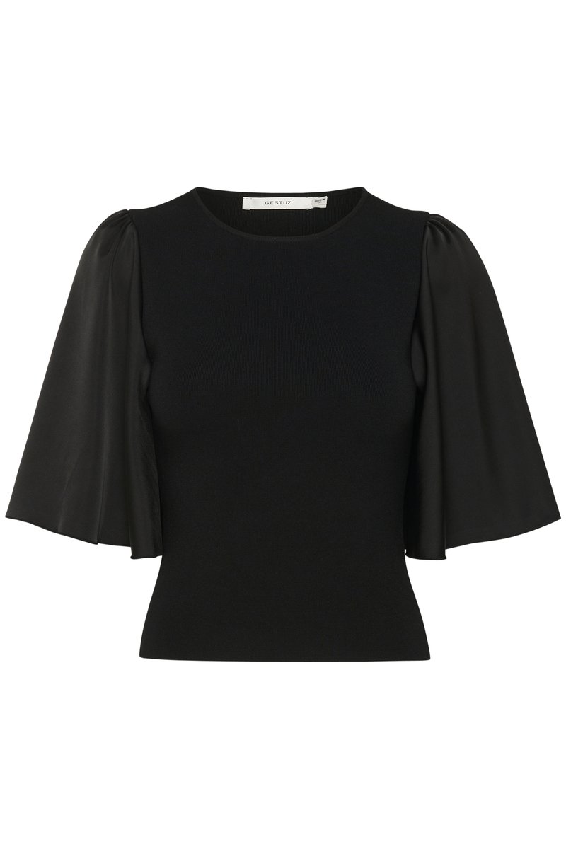 Gestuz T-shirt print zwart