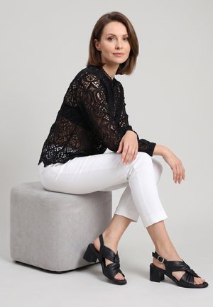 VENEZIA, SANDALS - Páskové sandály - black