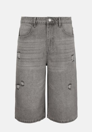 YOURTURN, UNISEX - Jeansshort - light grey denim