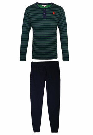 U.S. Polo Assn., LONGSLEEVE  - Nachtwäsche Set - dunkelgrün