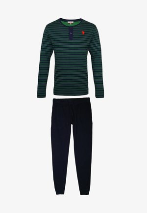 U.S. Polo Assn., LONGSLEEVE - Nachtwäsche Set - dunkelgrün
