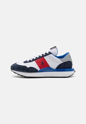 Polo Ralph Lauren TRAIN 89 TOP LACE UNISEX - Matalavartiset tennarit - white/hunter navy/red