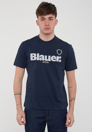 FAVRE - T-shirt con stampa - blu