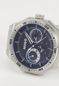 HUGO Montre - silver-coloured/blue