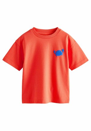 SIMPLE SHORT SLEEVE - Marškinėliai su spaudiniu - red crab