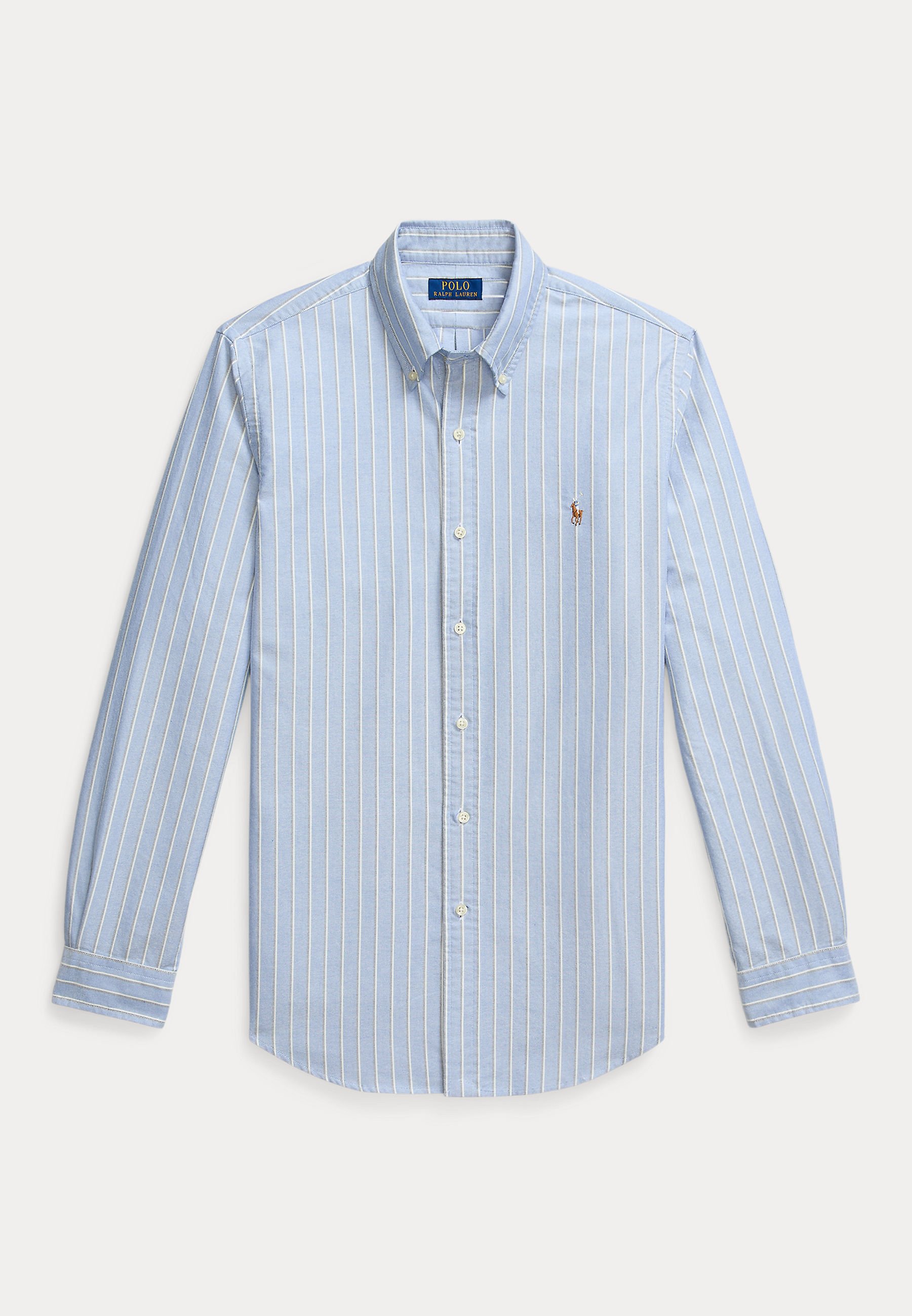Polo Ralph Lauren CUSTOM FIT STRIPED OXFORD SHIRT - Shirt - blue