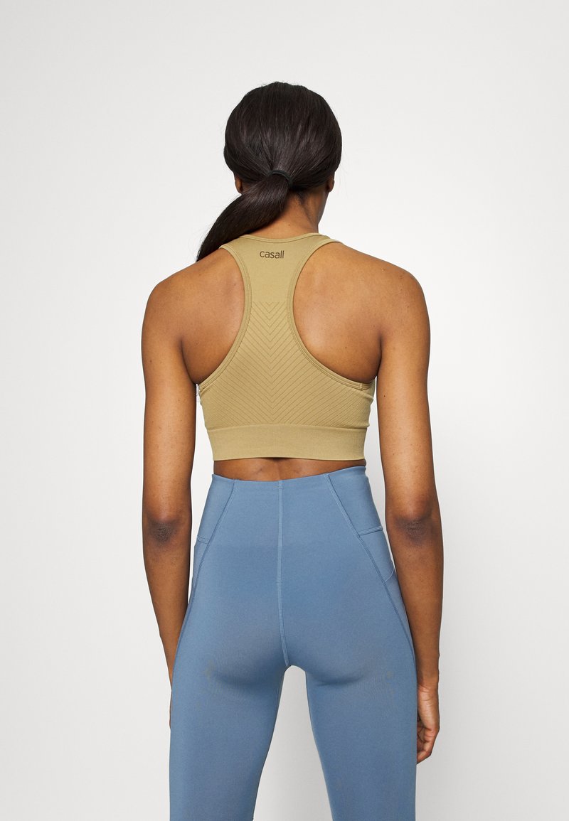 Damen Sportbekleidung | Casall BLOCK SEAMLESS SPORT Sport-BH mit leichter Stützkraft fuse green/grün - LJ37467 Damen Sportbekleidung | Casall BLOCK SEAMLESS SPORT Sport-BH mit leichter Stützkraft fuse green/grün - LJ37467