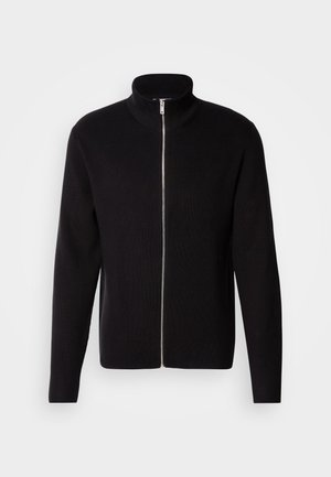 Lindbergh ZIP CARDIGAN - Strickjacke - black