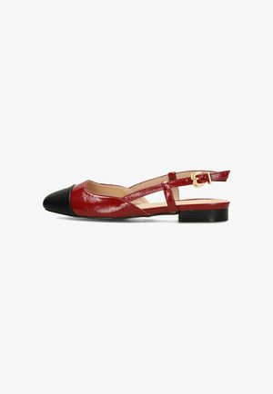 Haboob, . - Slingback ballerina´s - burgundy with combination