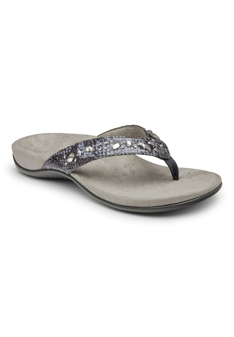 VIONIC THONGS LUCIA T-bar sandals slate grey/grey Zalando