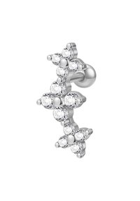DAISY PIERCING - Einzelner Ohrring - silberfarben