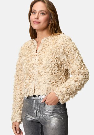 zero MIT 3 D BLUMEN - Leichte Jacke - french oak
