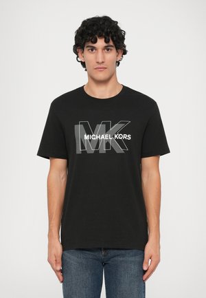 MIXED LOGO TEE - Nyomott mintás póló - black