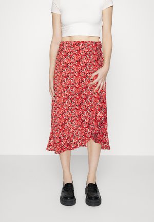 JDY JDYTHORA CALF WRAP SKIRT - Φούστα παρεό - sky captain