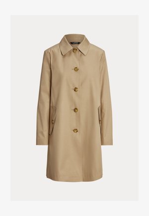 Lauren Ralph Lauren HOODED COTTON BLEND BALMACAAN COAT - Rövid kabát - birch tan