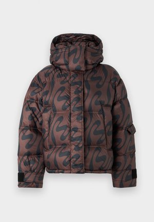 Holzweiler STEILIA PRINT SHORT JACKET - Dunjakker - dark brown