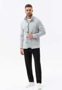 Ombre BUTTON-DOWN WITH  - Felpa con zip - light grey