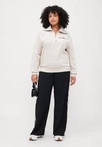 Tommy Hilfiger Curve CLASSIC SCRIPT ZIP - Sweatshirt - heather oatmilk